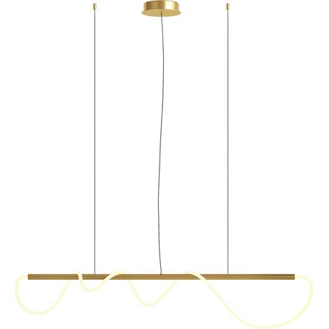 Maytoni Tau Plafoniera a Sospensione Moderna Bar Oro, 140cm LED Integrato 3000K (1/3)