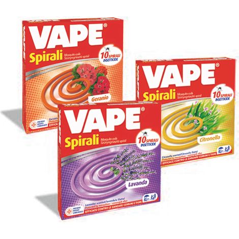 Vape SPIRALI ANTIZANZARE MISTE 10 pz. 24.00 pz