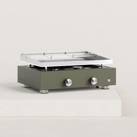 Plancha gaz Simplicity 2 feux inox (1/4)