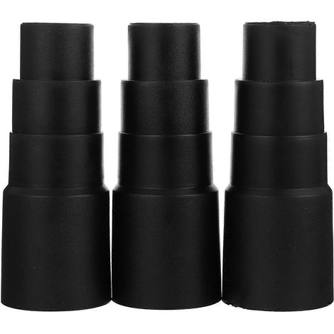 3er-Pack praktische Staubsaugerschlauchadapter aus Kunststoff, passend für 25 mm/30 mm/34 mm/42 mm-10.5X4X4CM-Black (1/4)