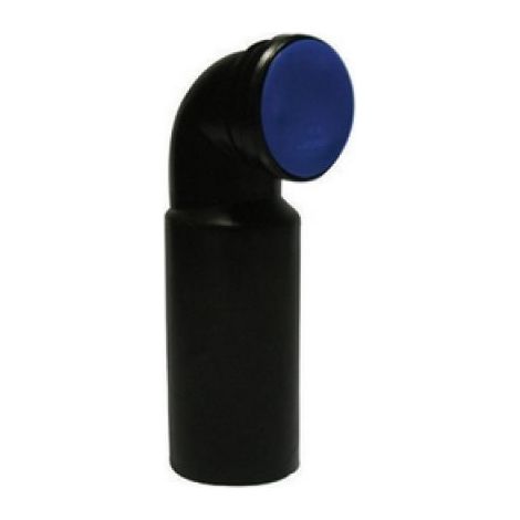 CURVA WC PER VASO SOSPESO CON GUARNIZIONE E TAPPO PEHD VALSIR Diam. 90 Verticale
