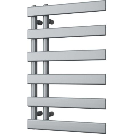 Agar - Silver Towel Radiator - H748mm x W500mm (1/3)