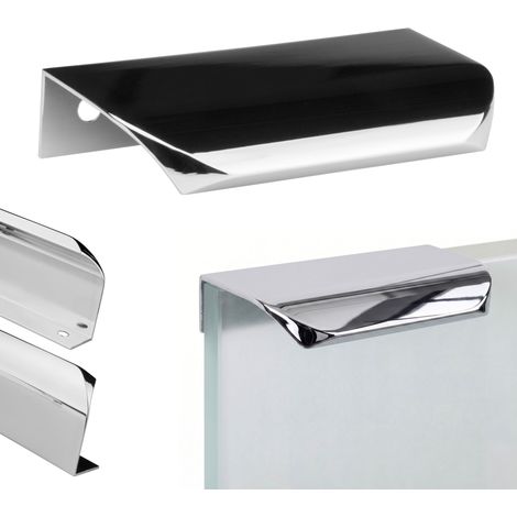 Maniglia per mobili bordo cromato loft cm cucina elegante opaco UA02 Maniglia per mobili bordo cromato loft 18 cm cucina elegante opaco UA02 (1/5)