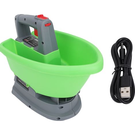 Spruzzatore/spargitore portatile da 3 litri ricaricabile tramite USB - per fertilizzanti, sale grosso, sciogli-ghiaccio