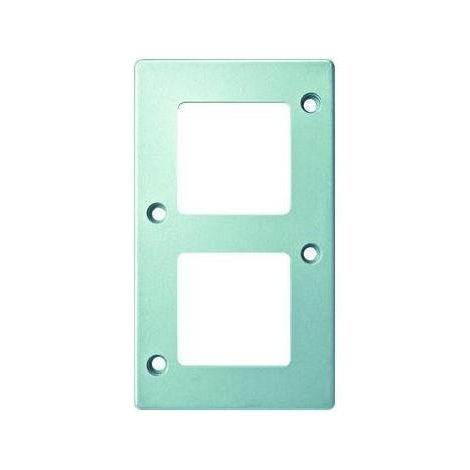 Wandplatte Merten 480260 Aluminium 2 Module (1/5)