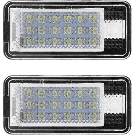Ej.Life Kit 2x Ampoules LED pour Plaque d'Immatriculation Audi A3/S3/A4/S4/A6 - Facile à Installer - Éclairage Blanc Lumineux (1/5)