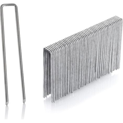 Lot de 50 chevilles de fixation en acier inoxydable galvanisé, H 150 mm, L 25 mm, Ø 2,9 mm (1/4)