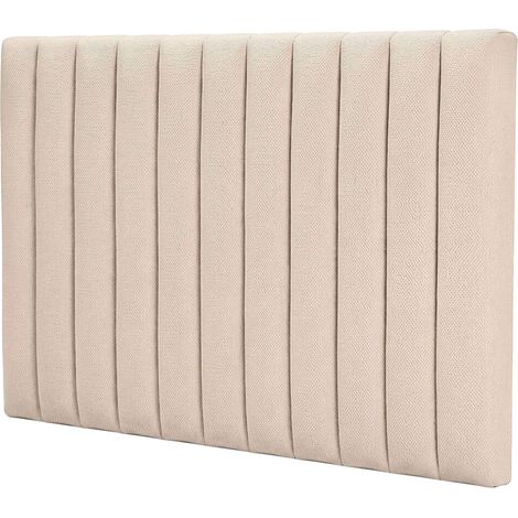 Cabecero de Cama 165 cm Bursa dormitorio Beige moderno tapizado tejido poliéster no desenfundable material poliéster 165x120x8 cm (1/5)