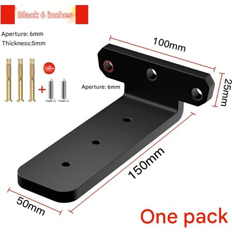 Staffa triangolare a parete, ripiano a scomparsa, telaio portante, libreria sospesa a parete, spessore 5 mm, superficie di appoggio spessa 150 mm (1/5)