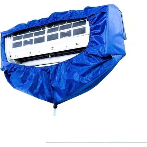 Nettoyage de la Housse de Nettoyage du climatiseur Split, Nettoyeur de climatisation Mural, Sac de Nettoyage de la poussière, Sac étanche for climatiseur, avec Sortie de vidange Nettoyage,Moy (1/4)