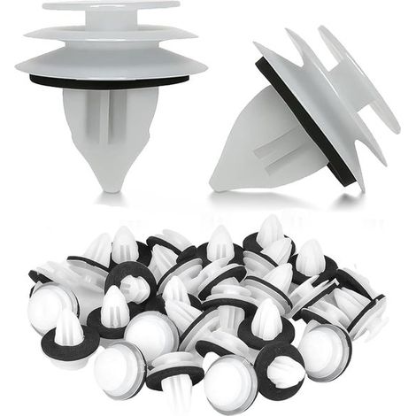 Clips para tapicería，100 piezas，Embellecedores de puertas，Clips para paneles de puertas，Clips para carrocería，Clips para guardabarros，Plástico (1/5)