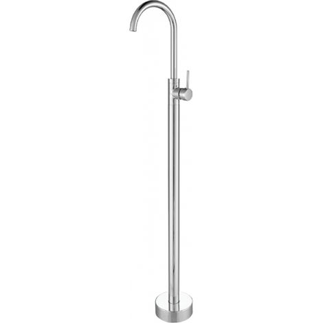 Mitigeur sur pied pour lavabo totem ARTEMIS 114 cm-Argenté-Argenté-16 ---Argenté (1/2)