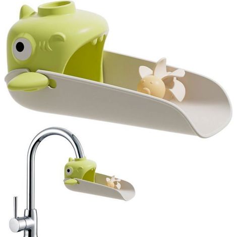 Extenseur de Robinet - Pour Enfants - Tuyau Flexible 15 cm - Réglage 3 Positions - Adaptateur Universel pour Robinets Droits et Suspendus - 1 Pièce (1/5)