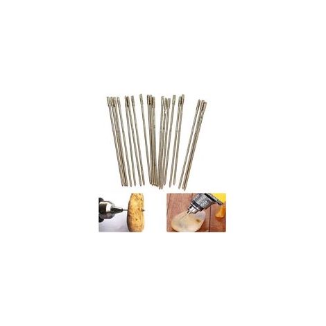Foret Bijouterie(22.1mm)  20pcs / Paquet Peu de forets lapidaires enduits de Diamant de 1mm, Aiguille Solide de Peu, Foret d'agate pour des Bijoux Agate