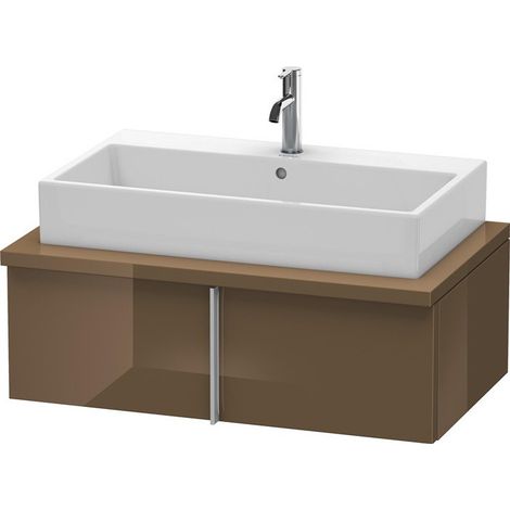 VERO consolle bassa 285x900x518mm marrone oliva lucido