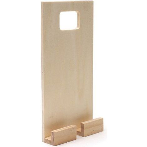 Porte Telephone en bois Idéal sur prise 10x20 cm (1/2)
