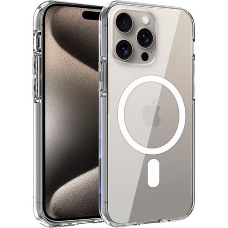 Carcasa COOL para iPhone 15 Pro Max Magnética Transparente