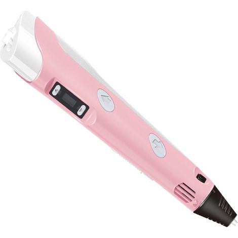 Stylo d'impression 3D avec écran LCD, vitesse réglable et 5 m de consommables. Jouet pour enfants. Emballage en anglais. (1/5)