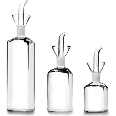 BURETTE À HUILE EN VERRE QUADR - 125 ML