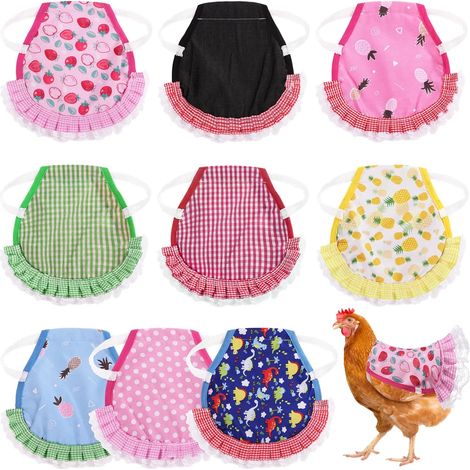 Hühnersättel (Stückzahl) Geeignet für Hennen, wasserdicht, kompatibel mit Kleidung mit elastischen Bändern, Federschutzjacken, geeignet für Hühner, Geflügelschutz, Flügelrücken (1/5)