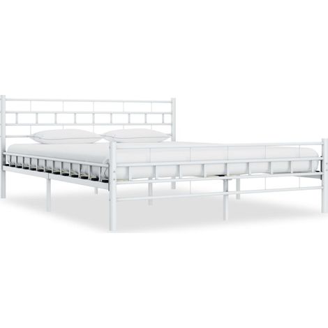 Giroletto Bianco in Metallo 140x200 cm vidaXL (1/5)