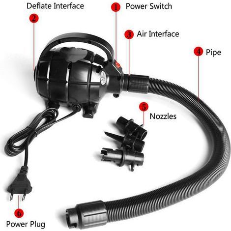 Compresseur d'air électrique 220 V 600 W pour tapis de gymnastique et piste d'acrobatie (1/5)