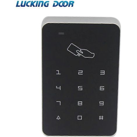 Système de contrôle d'accès par clavier numérique RFID 125 kHz, contrôleur de serrure de porte, lecteur de cartes RFID, système de contrôle d'accès tactile RFID T9D 125 kHz (1/5)