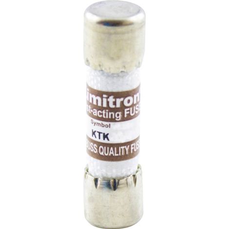 Bussmann by Eaton KTK 15A Fusibile (Ø x L) 10.3 mm x 38 mm 15 A 600 V Super rapido Contenuto 1 pz.