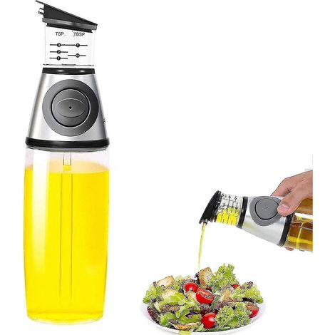 Bouteille d'huile avec bec verseur, distributeur d'huile d'olive étanche de 500 ml (1/5)