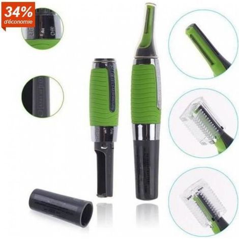 Rasoir Electrique Homme Mixte Rasoir nez et oreille Tondeuse Micro Touch W/ LED (1/2)