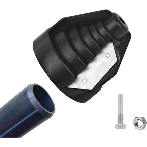 Outil à chanfreiner pour tuyaux en plastique de 20, 25, 32, 40, 50, 63 mm, pour tuyaux en PVC, PP, PE, avec raccord de foret pour perceuse manuelle (1/5)