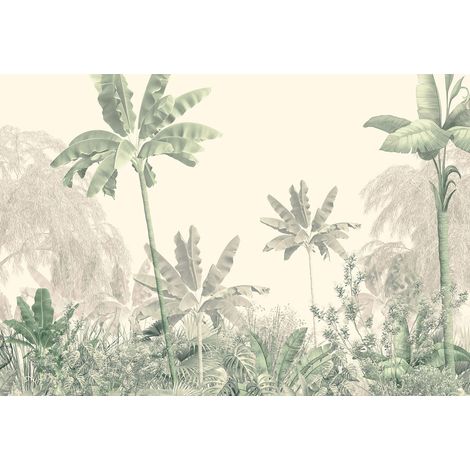 Papier peint panoramique - Forêt Tropicale - 130 cm x 89 cm (1/2)