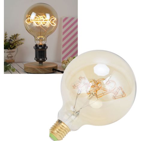 LED-Lampe mit kugelförmigem LED-Glühfaden, Edison-Retro-Lampe E27/E26 G125, 4 W. (1/5)