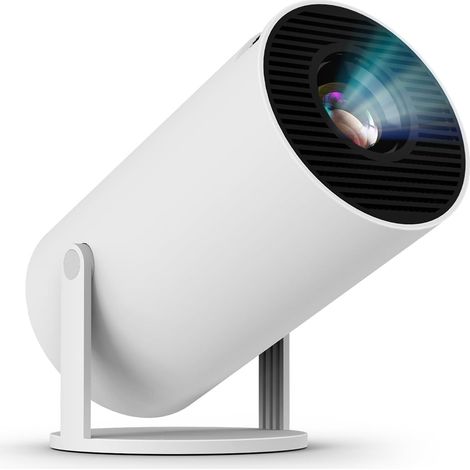 Projecteur Android 11 4K Wi-Fi à double résolution 1280 × 720p, projecteur portable d'extérieur pour le cinéma- TRSP (1/5)
