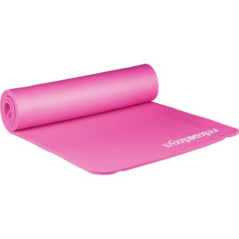 Yogamatte 1 cm dick einfarbig