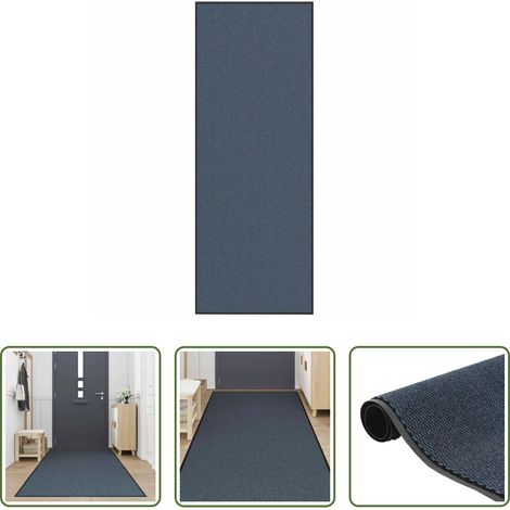 vidaXL Paillasson en polypropylène - Paillasson bleu 115x300 cm (1/5)
