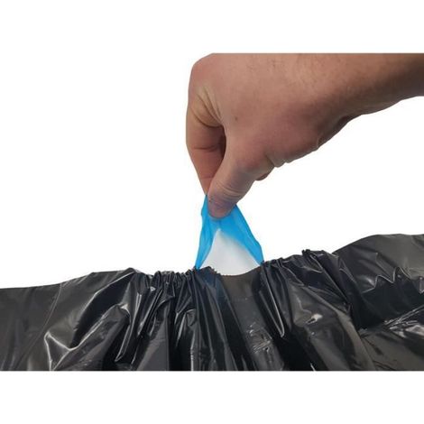 200 ex Sac Poubelle 30 Litres Qualité Pro Noir Fermeture à Lien Coulissant Poignées Coulissantes, Ultra Résistant, Anti-Fuites[267] (1/4)