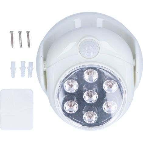 LED-Wandleuchte mit Infrarot-Bewegungsmelder, 360° drehbares intelligentes Nachtlicht, weiße Farbe (1/5)