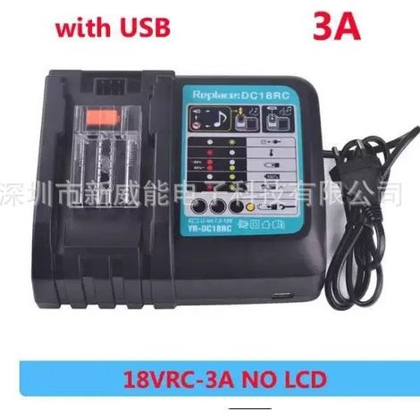BL1860 rechargeable battery 18V 18000mAh lithium-ion, compatible with Makita 18V charger. (1/4)