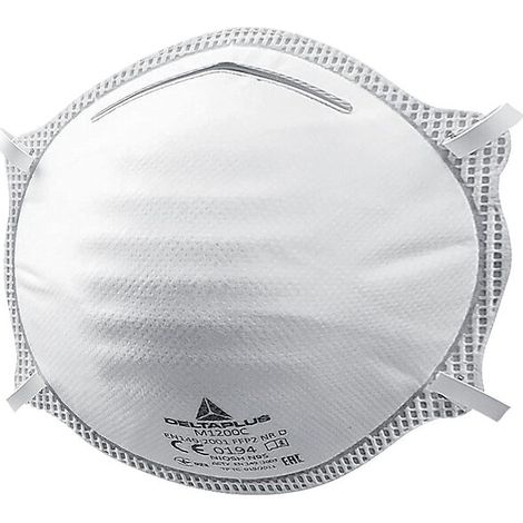 Demi-masque à poussière jetable M1200 C - FFP2 D boîte de 20 - DELTA PLUS (1/2)