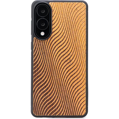 Funda de madera Bewood para Samsung Galaxy S25 Edge WAVES MERBAU (1/5)