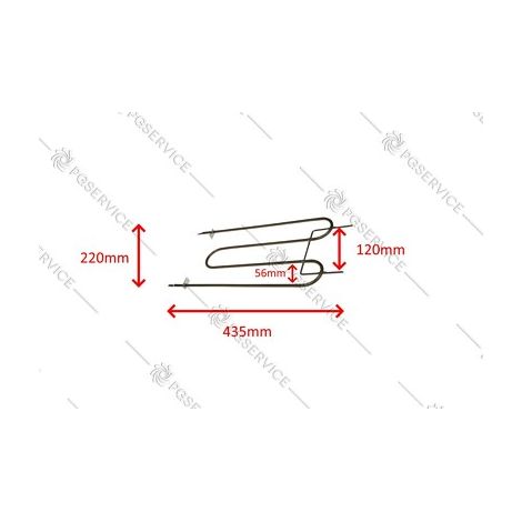 Delonghi resistenza superiore 1300W 230V forno Sfornatutto EO3850 EO3835 EO3890 (1/3)