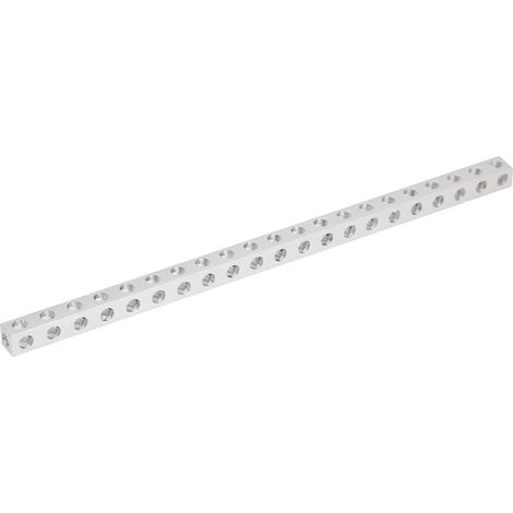8 x 8 x 168mm 3106‑0021‑0168 Pièce Structurelle Robotique 21 Trous Poutre Carrée (1/5)