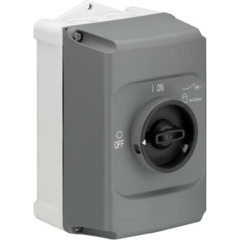 Custodia grigia con maniglia nera per ms116/132 abb ib132g (1/4)