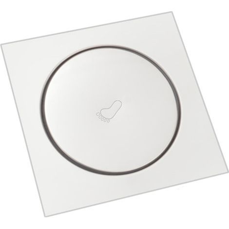Drain de sol rond Pop-Up en acier inoxydable 10x10cm, salle de bains, douche, grilles de déchets, passoire de toilette, balcon (1/4)