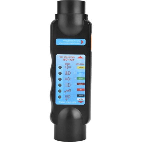 7-poliger Anhängertester, 12-V-Anhängerlichttester, Kabelverdrahtungskreis-Diagnosewerkzeuge, für Wohnwagen, Wohnmobile (1/4)