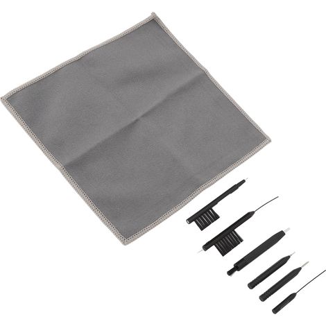 Kit de Nettoyage pour Appareils Auditifs avec Brosse et Chiffon Microfibre - 7 Pièces (1/5)