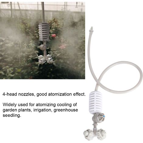Buse de Pulvérisation Suspendue à 4 Têtes - Arroseur Brumisateur pour Jardin (1/5)