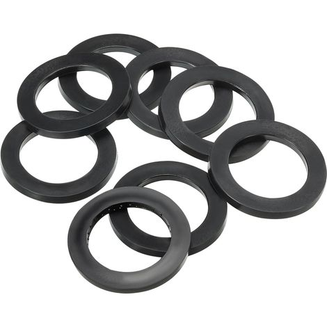 Joint Plat En Caoutchouc M30, 8 Pièces 30mm Diamètre Intérieur 40mm Diamètre Extérieur 3mm Épaisseur Joint D'étanchéité Espaceur Pour Robinet Tuyau Raccordement Boulon, Noir (1/5)