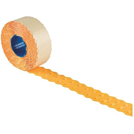 Etiquettes 26 x 12 mm Sato Kendo orange fluo - Rouleau de 1500 - Lot de 12